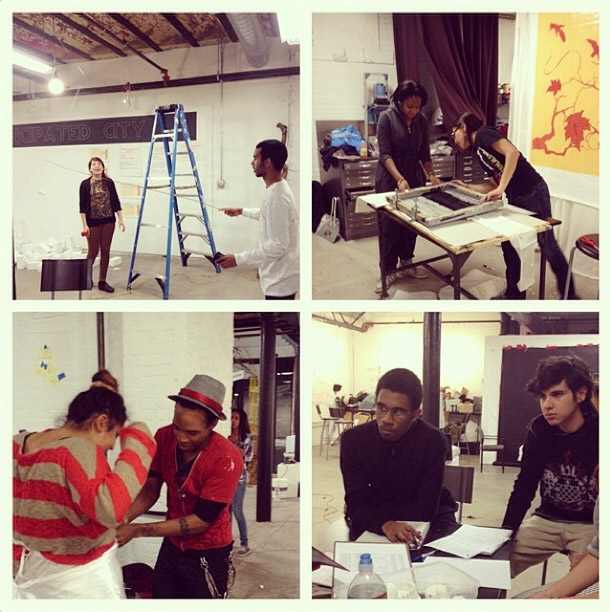 Preparation for Urbano's Dec. 2013 show