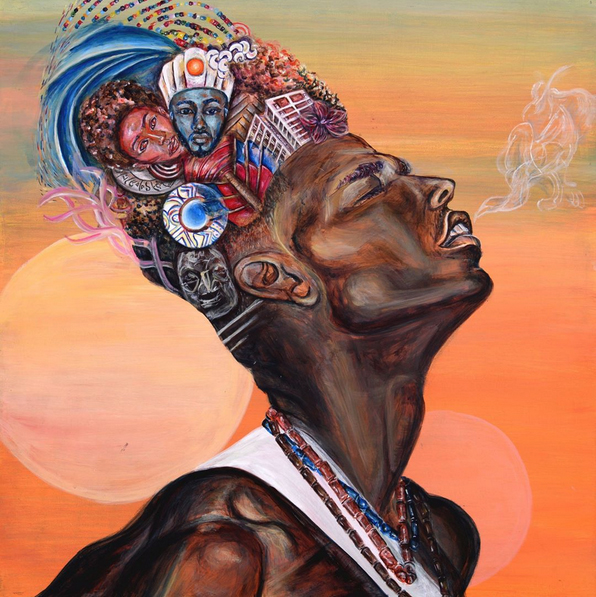 Painting by Adriana Dalice, Artists for Humanity Alum.