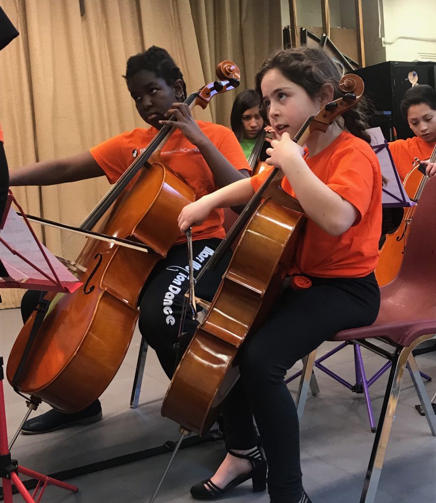 Boston String Academy (BSA), a Mass Cultural Council grantee, is inspired by El Sistema. BSA provides after school string programs for inner-city young students, offering high quality string instrument instruction, using standards that will give them the necessary skills to build a strong foundation in their musical growth. 