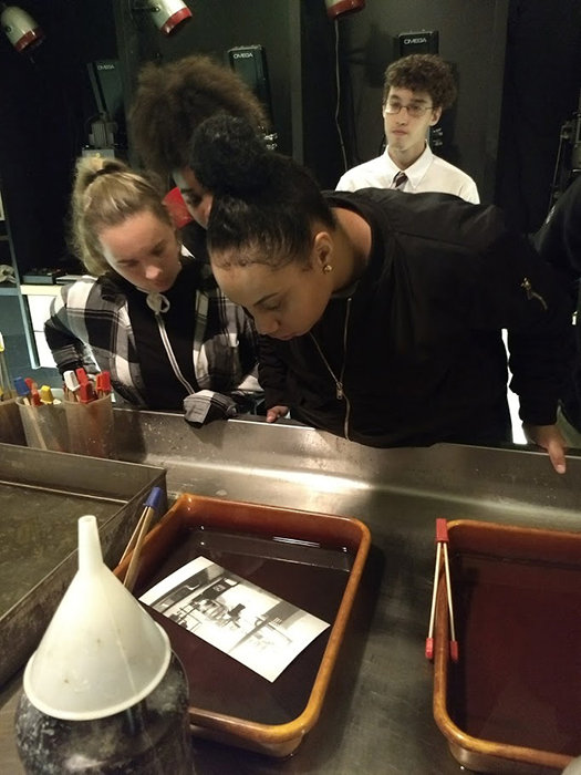 Apprentices develop photos