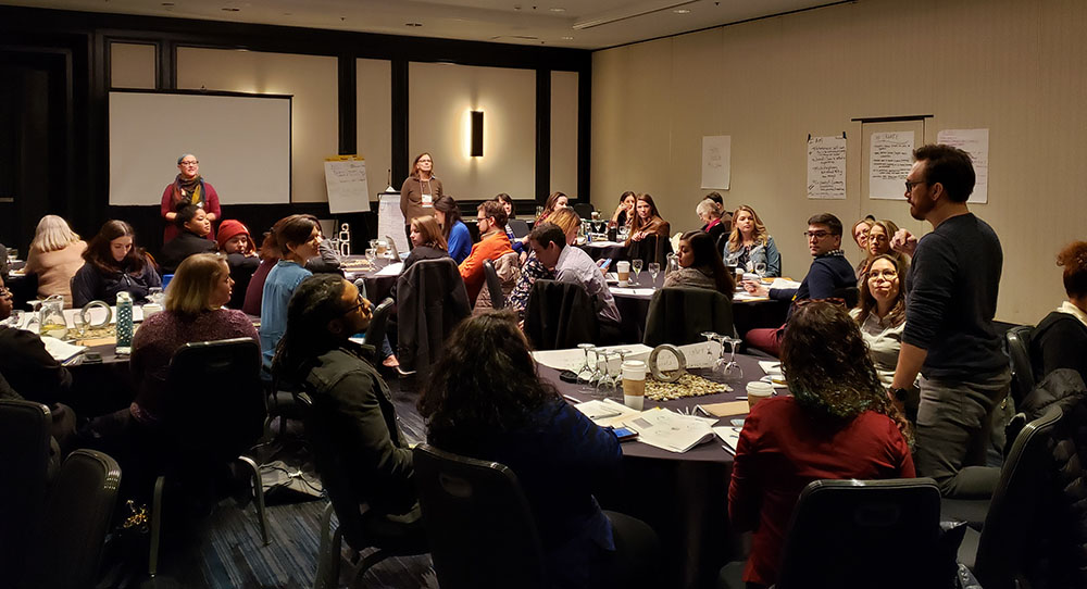 Attendees at the Guild's 2018 preconference on Music Engagement