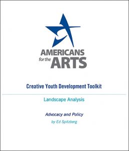 Americans for the Arts landscape analysis paper cover art