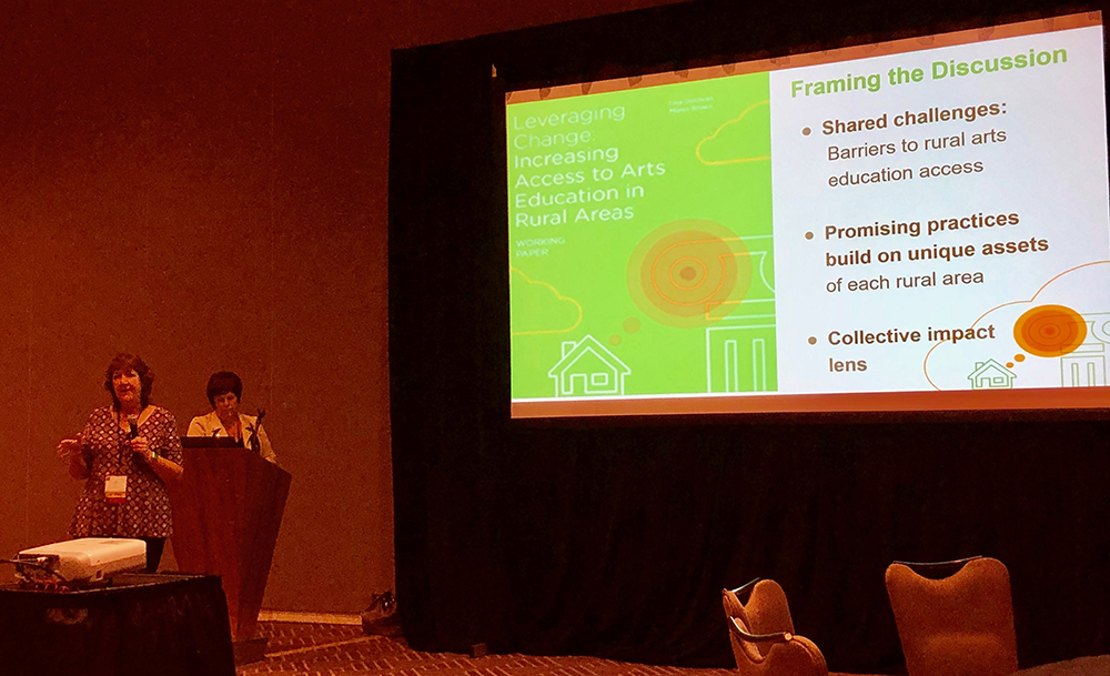 Lisa Donovan presenting at National Guild for Community Arts Education Conference